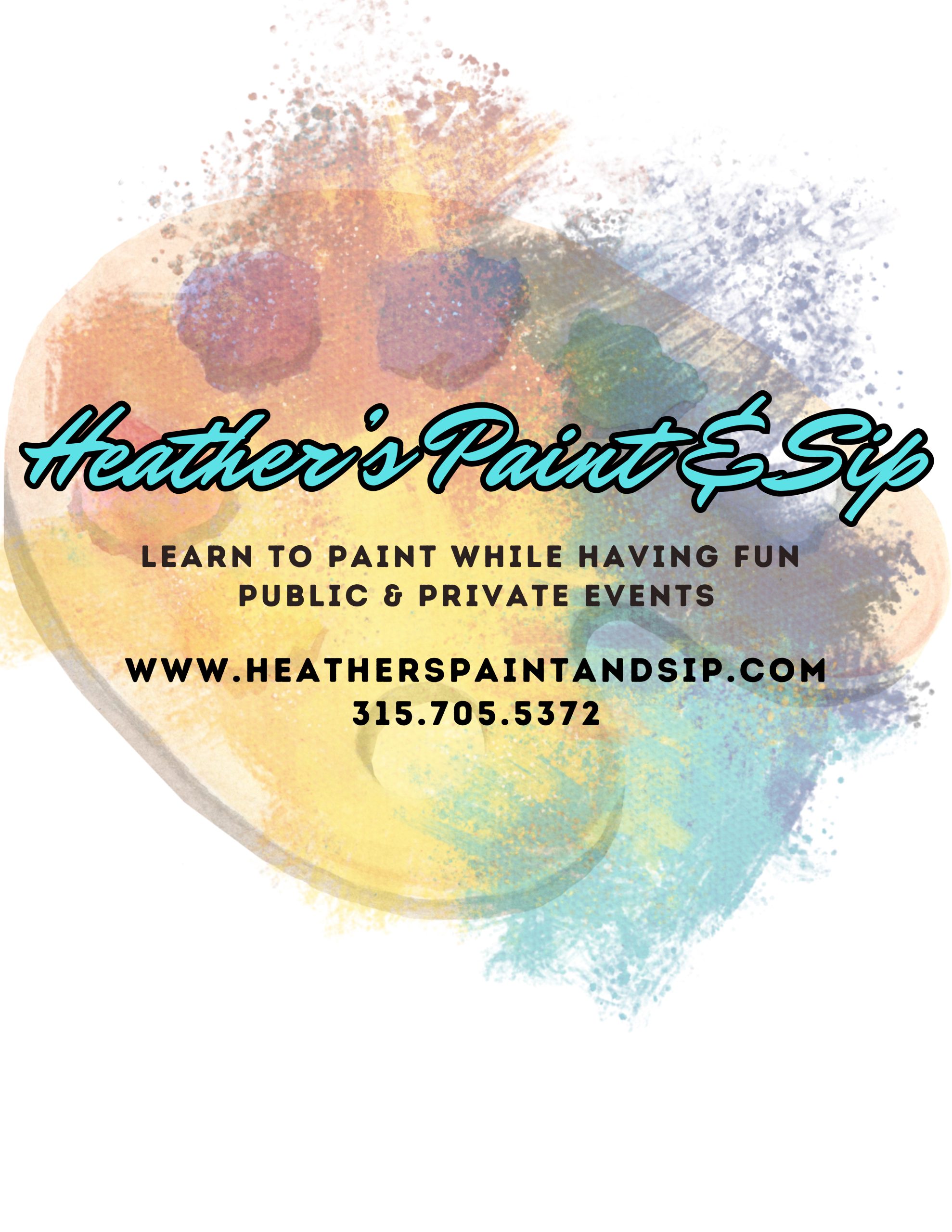 1 Private Step-by-Step Wine Glass Painting Class (for up to 10 people)